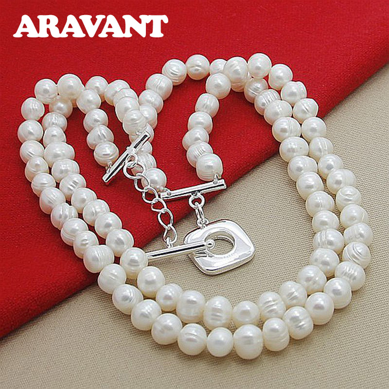 Pearl Trim Chain - Aravant-collar de perlas de doble capa