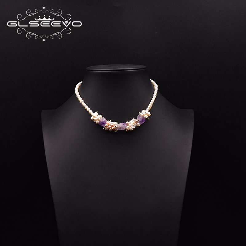 GLSEEVO-collar corto de perlas - Pearl Trim Chain reseña y precio