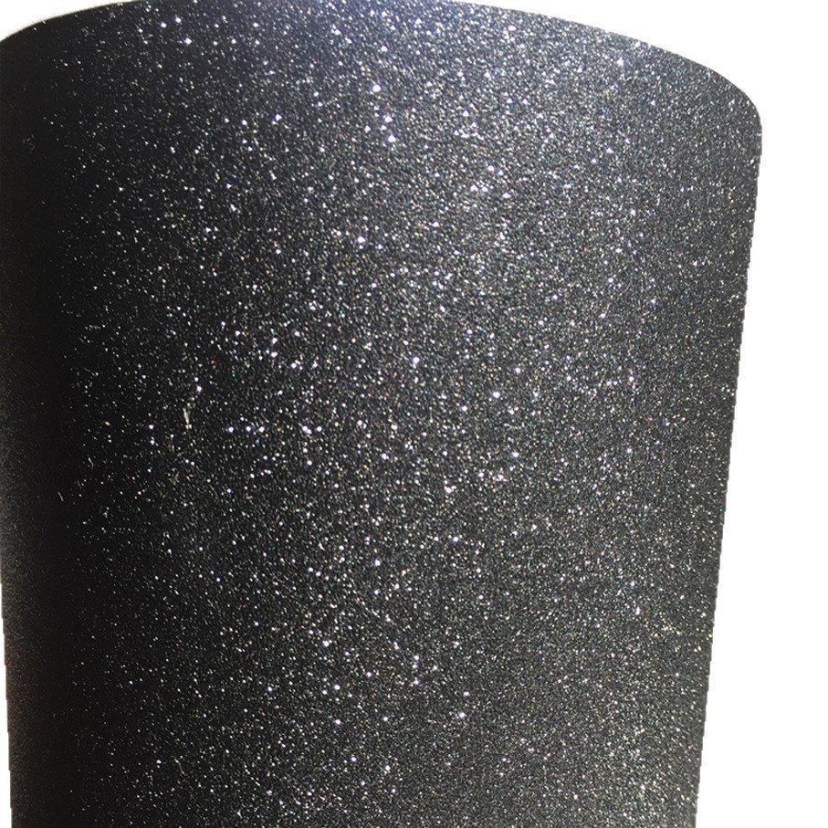 Rollo de Vinilo Adhesivo Negro - Glitter Vinyl Roll reseña y precio