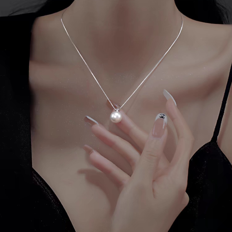 Collar de perlas de Plata de L - Pearl Trim Chain reseña y precio