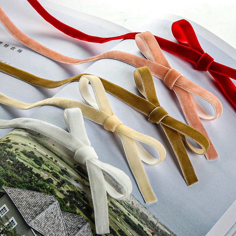 50 yardas/rollo de cinta de te - Velvet Ribbon Roll reseña y precio