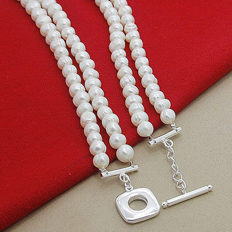 Aravant-collar de perlas de do - Pearl Trim Chain reseña y precio
