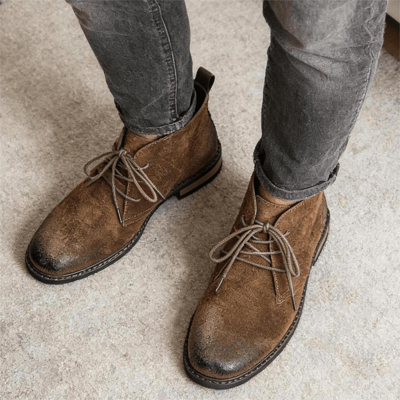 Botas de Cuero Retro Cómodas,  - Guipure Lace Panel reseña y precio