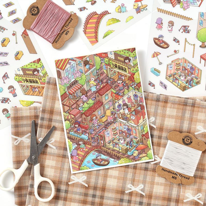 4 hojas de pegatinas 3D con mo - Embellishments For Scrapbooking reseña y precio