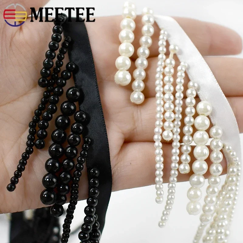 1/2 yardas de perlas con cuent - Fringe Ribbon Sewing reseña y precio